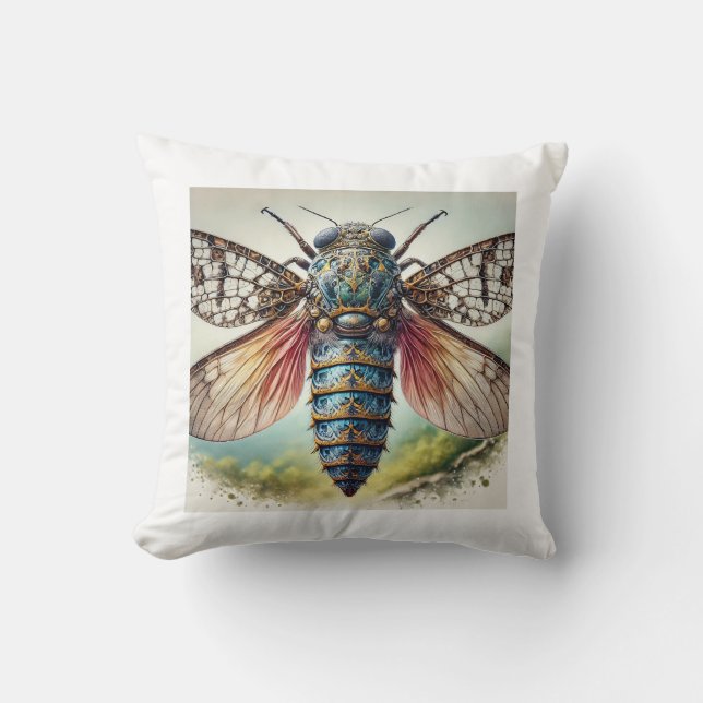 Almofada Cryptaspasma Insect 050824IREF231 - Watercolor (Frente)
