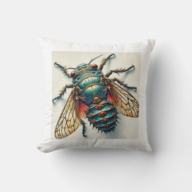 Almofada Cryptaspasma Insect 300724IREF251 - Watercolor (Frente)