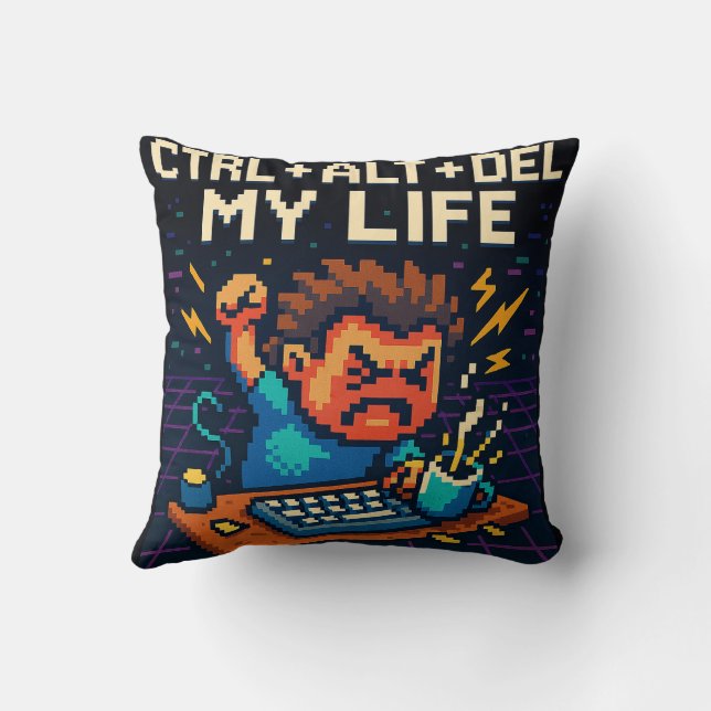 ALMOFADA CTRL - ALT - DEL MINHA VIDA CAMISETA (Verso)