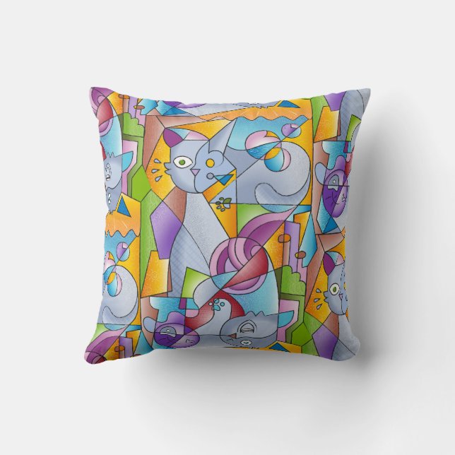 Almofada Cubist Cats - The Mininos (Verso)