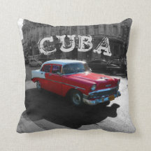Cubo de Carro Vermelho Cubano com Título