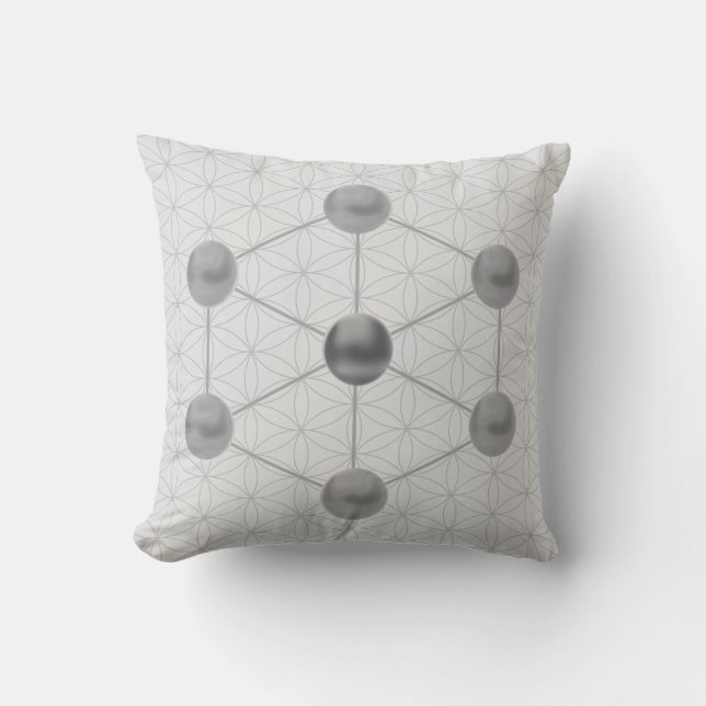 Almofada Cubo de Metatron & Flor da Vida (Frente)