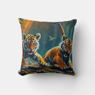 Almofada Cubos de Tigre na Selva Mágica