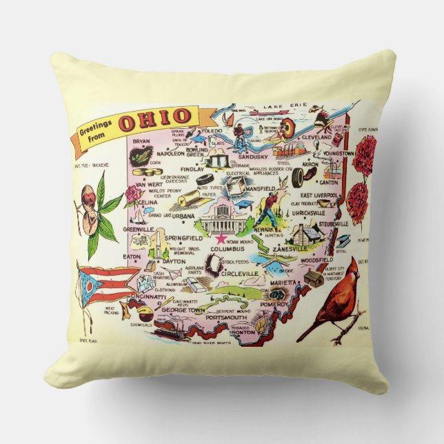 Almofada Cumprimentos de Ohio (Frente)