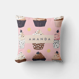 Almofada Cupcake doçoso personalizado monograma