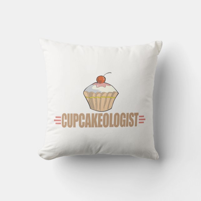 Almofada Cupcake Engraçado (Frente)