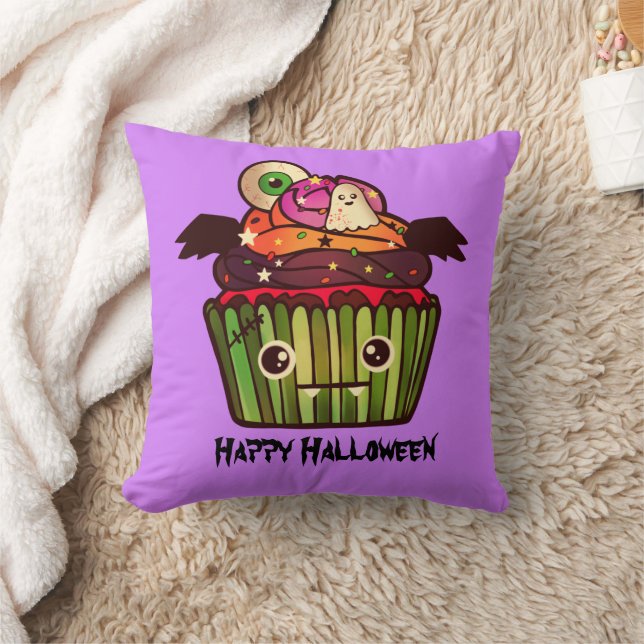 Almofada Cupcake Spooky Halloween (Cobertor)