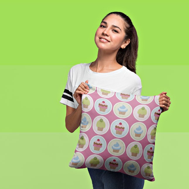 Almofada Cupcakes e Travesseiro decorativo decorativo com s (Criador carregado)