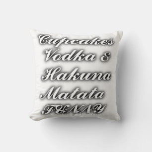 Almofada Cupcakes travesseiro Vodka Hakuna Matata FUNNY