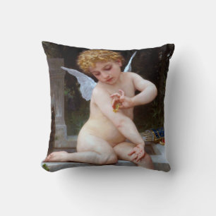 Almofada Cupido com borboleta, Bouguereau