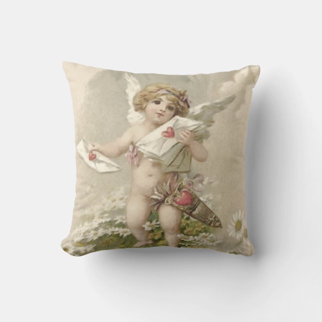 Almofada Cupido Querubim Anjo Valentim Margarida (Frente)