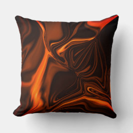 Almofada Curvas ou ondulações de coral, sobre fundo escuro