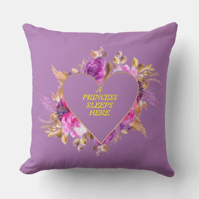 Almofada Cushion A Princess Sleeps Here (Frente)