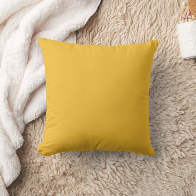 Almofada Cushion Amarelo de Mostarda Sólida/ (Cobertor)