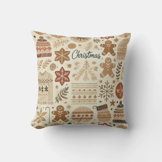 Almofada Cushion & Bedding Padrões Cozy de Natal