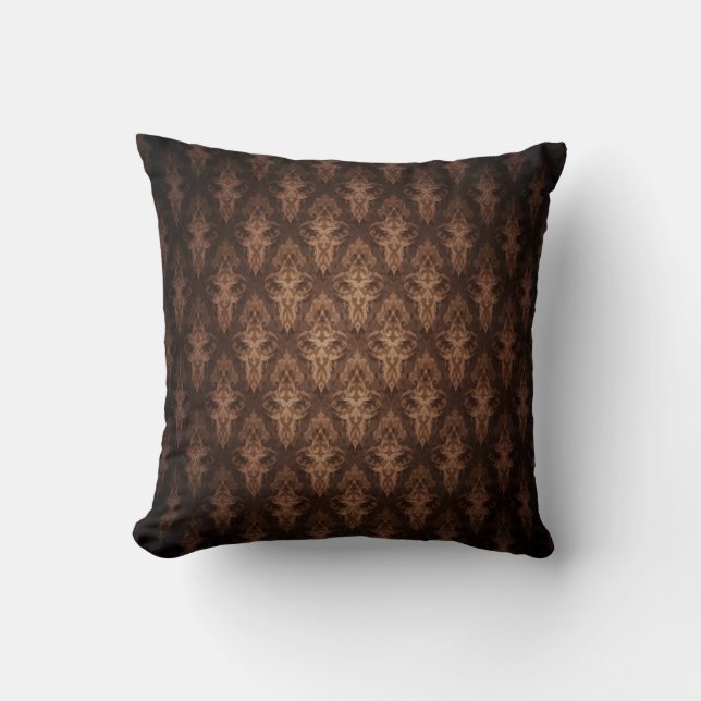 Almofada Cushion Brown Damask (Frente)