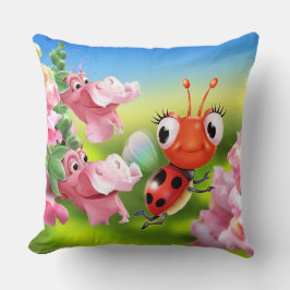 Almofada Cushion com Damybug fofo e Dragões de Snap amigáve