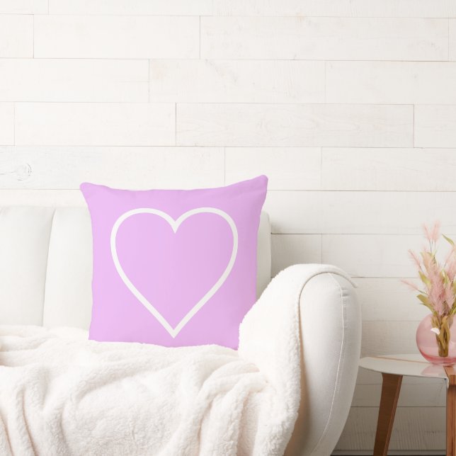 Almofada Cushion Coração Rosa (Sofá)