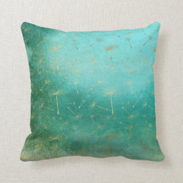 Almofada Cushion Dandelion Verde e Dourado
