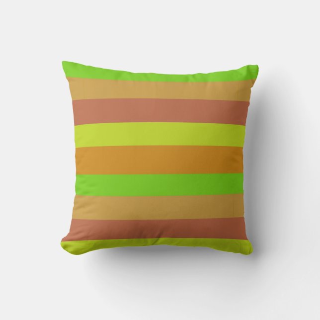 Almofada Cushion de Arte em Bloco Colorido (Frente)