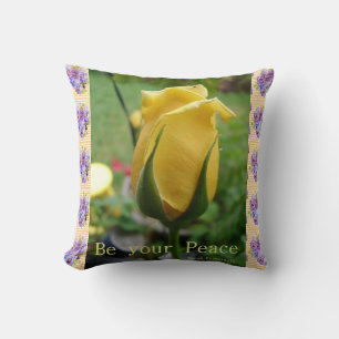 Almofada Cushion de aspas de asas amarelas rosa