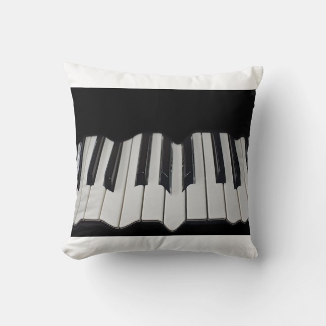 Almofada Cushion de Chaves de Piano Adormecidas (Frente)