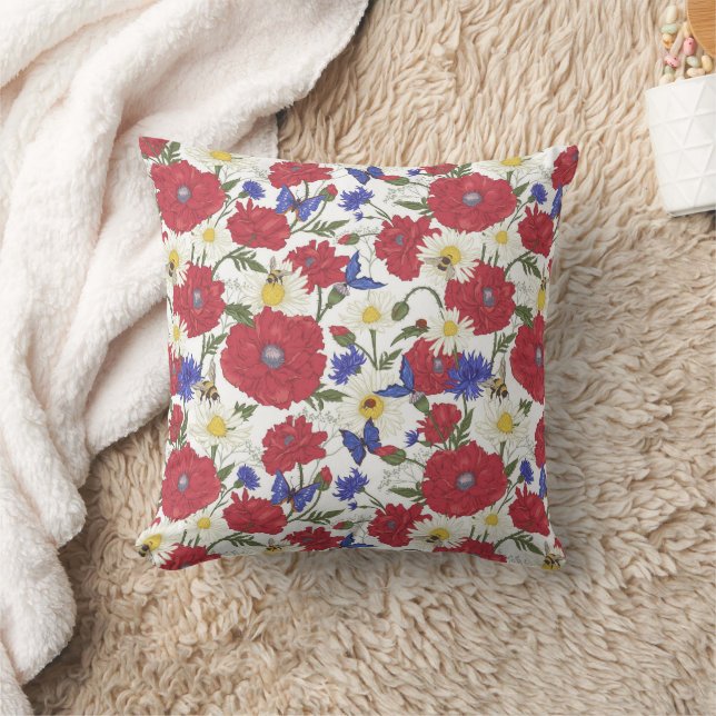 Almofada Cushion De Flor De Prado (Cobertor)