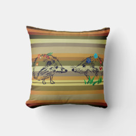 Almofada Cushion de Fotografia em Queda de Hedgehogs