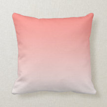 Cushion de Gradação de Ombre Cor-de-Rosa Coral