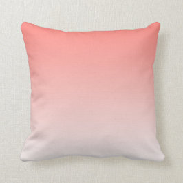 Almofada Cushion de Gradação de Ombre Cor-de-Rosa Coral