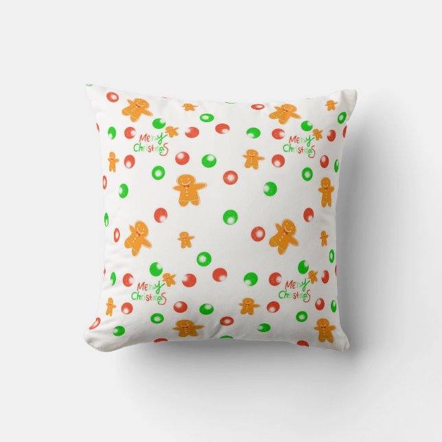Almofada Cushion de Natal de Ginger Cookie (Frente)