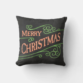 Almofada Cushion de Quadro de Natal Feliz