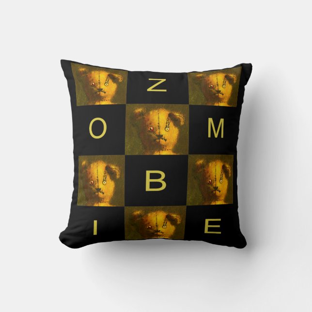 Almofada Cushion de Ursinho Zombie (Frente)