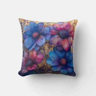 Almofada Cushion Floral de Cores Vibrantes