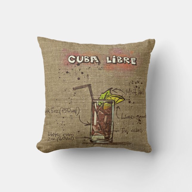 Almofada Cushion Libre/Caipirinha Recebe Cushion (Frente)