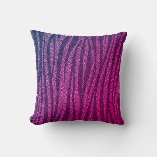 Almofada Cushion Metálico de Impressão de Zebra Rosa-Lumino