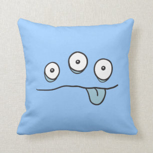 Almofada Cushion Monster Alienígena Azul