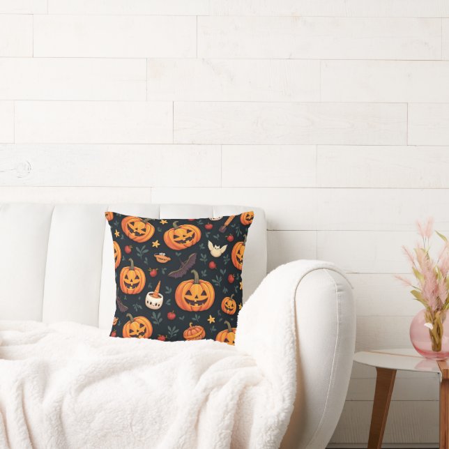 Almofada Cushion Padrão Halloween - Decor Divertido (Sofá)