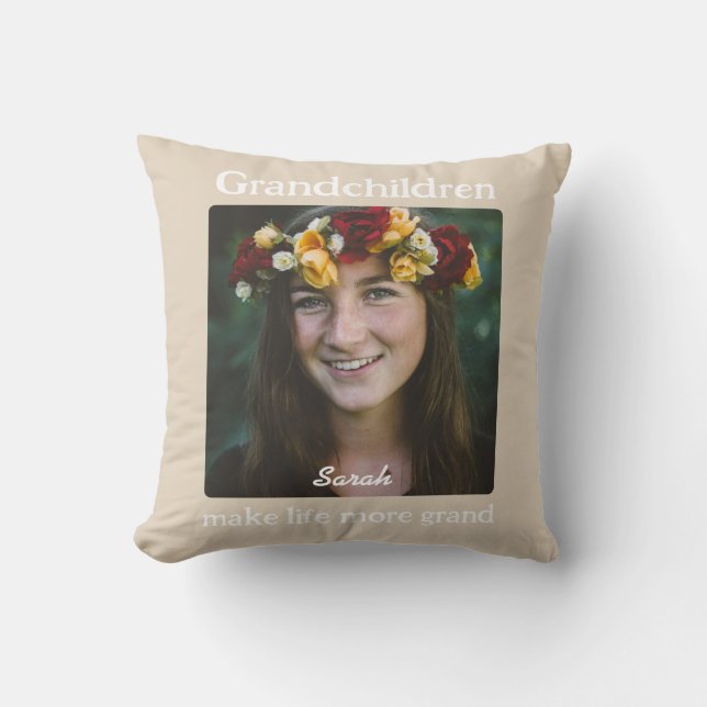 Almofada Cushion personalizado de netos para avós (Frente)