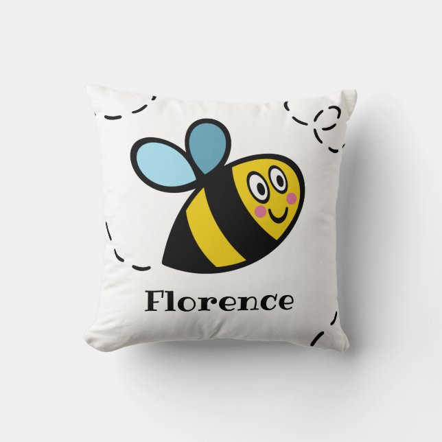 Almofada Cushion Personalizado de Padrão de Bumblebee (Frente)