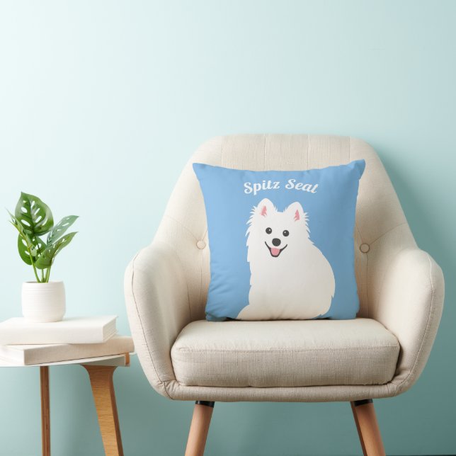 Almofada Cushion Personalizável de Cães Spitz Seat Japonês (Cadeira)