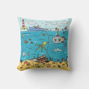 Almofada Cushion Praça da Vida Personalizada do Mar