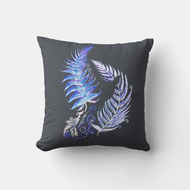 Almofada Cushion Puffle New Zealand Fern Design (Frente)