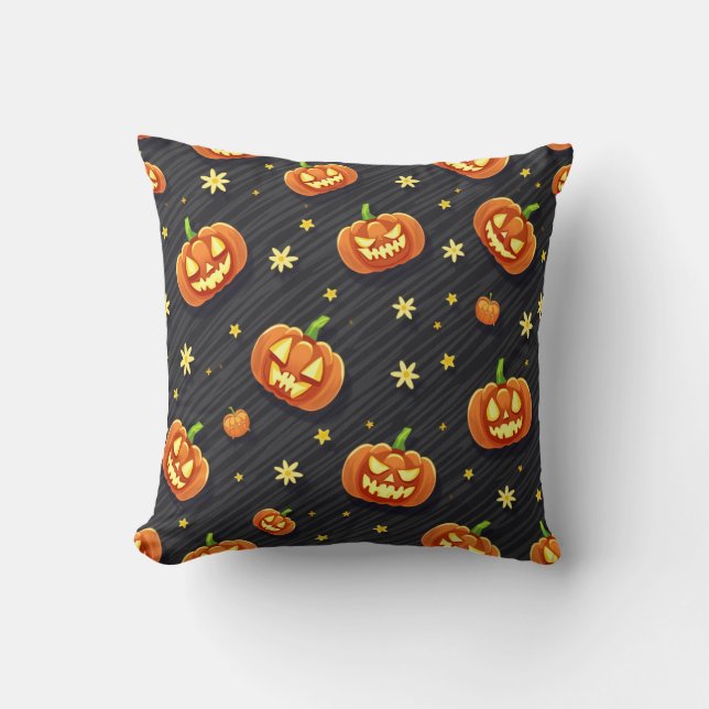 Almofada Cushion Pumpkin de Halloween (Frente)