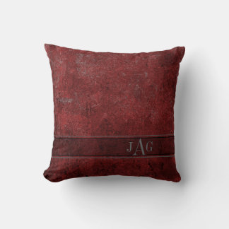 Almofada Cushion Russo De Cobrir De Livro, Vermelho Borgonh