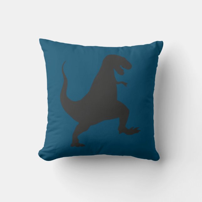 Almofada Cushion Teal Blue Dinosaur (Frente)
