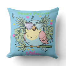 Cushion Tropical Decor Cushion "Sassy Parrot"