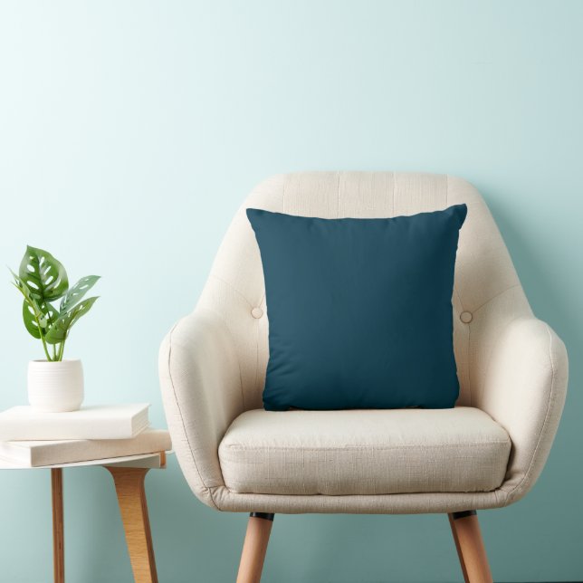 Almofada Cushion Verde Azul Escuro Sólido/ (Cadeira)