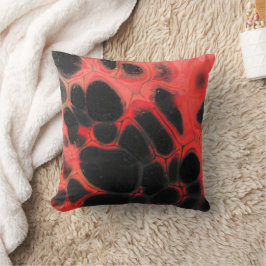 Almofada Cushion vulcânico vermelho e preto