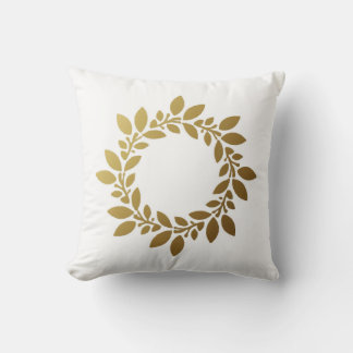 Almofada Cushions Elegantes Com Folha De Ouro Intriciada